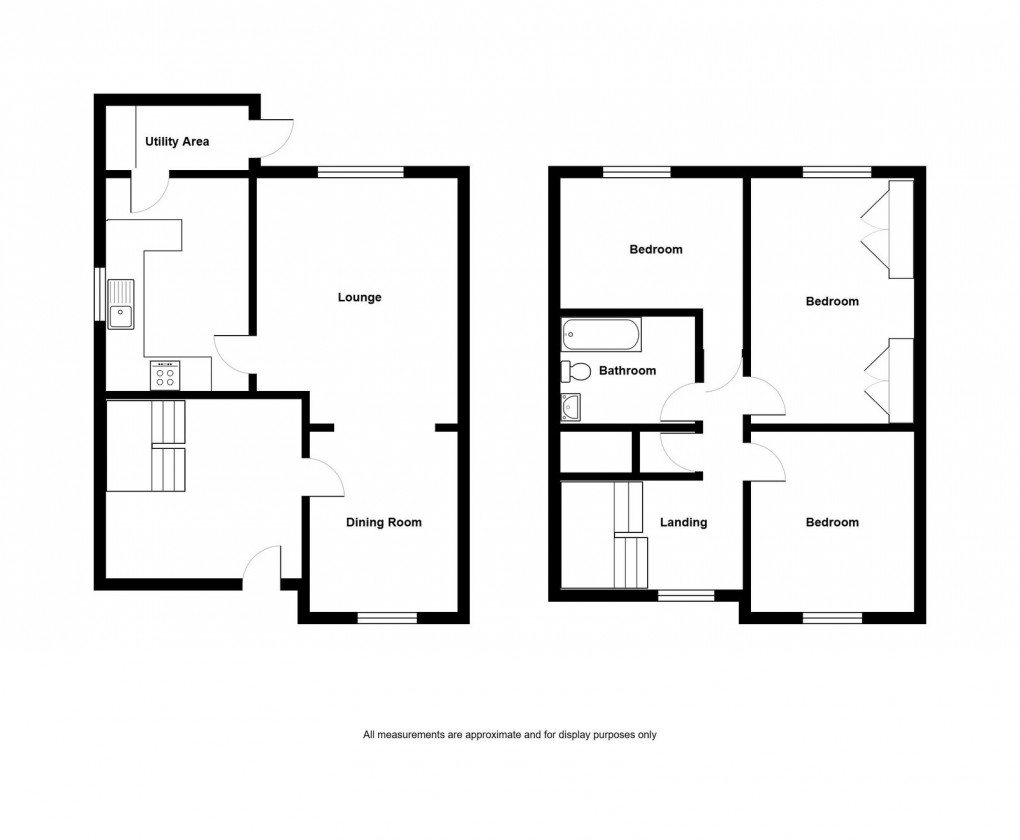 Floorplan for Heol Marlais, Ammanford, SA18 2DS