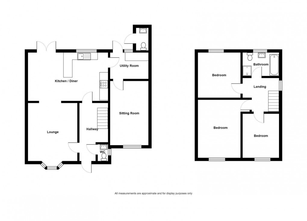 Floorplan for Stewart Drive, Ammanford, SA18