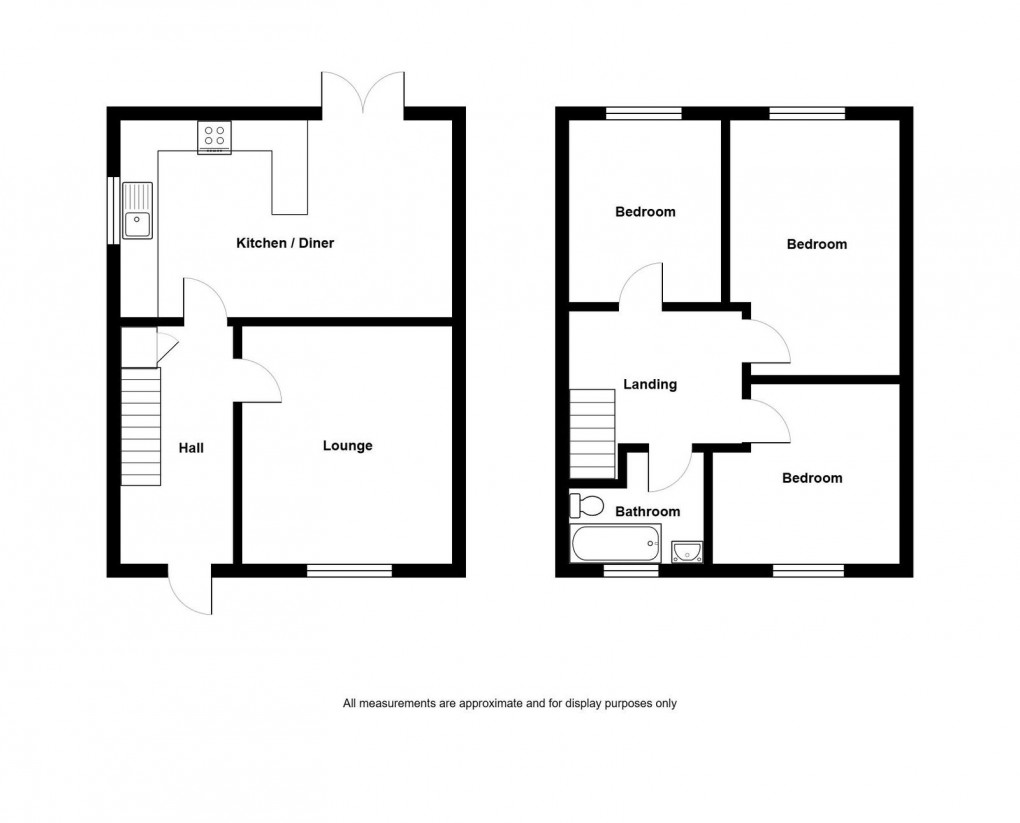Floorplan for Hendre Road, Ammanford, SA18 2BL