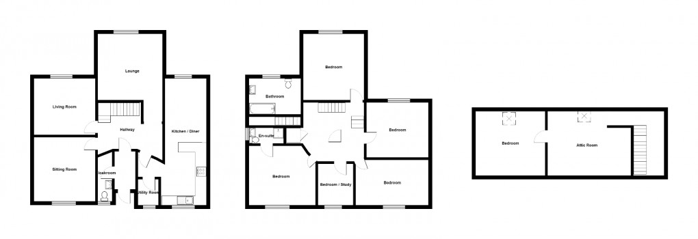 Floorplan for Heol Ddu, Ammanford, SA18